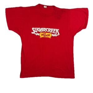 VTG Sugarcreek Hot Rock Vintage Band Shirt Creek Freak Red Men’s Size Large 80s
